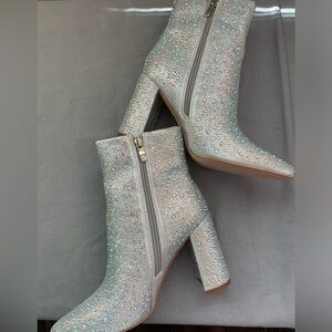 Lauren Lorraine Sparkling Ankle Booties